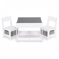 Set de masa cu doua scaune pentru copii Ecotoys ZCF-01