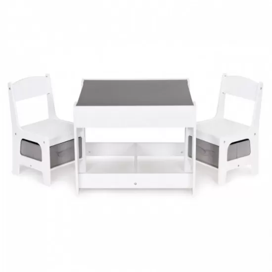 Set de masa cu doua scaune pentru copii Ecotoys ZCF-01 Set de masa cu doua scaune pentru copii Ecotoys ZCF-01