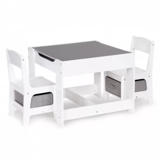 Set de masa cu doua scaune pentru copii Ecotoys ZCF-01 Set de masa cu doua scaune pentru copii Ecotoys ZCF-01