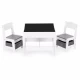 Set de masa cu doua scaune pentru copii Ecotoys ZKC-1A - Alb-Gri Set de masa cu doua scaune pentru copii Ecotoys ZKC-1A - Alb-Gri