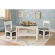 Set de masa cu doua scaune pentru copii Ecotoys ZKC-1A - Alb-Gri Set de masa cu doua scaune pentru copii Ecotoys ZKC-1A - Alb-Gri