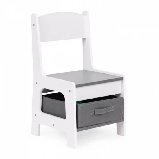 Set de masa cu doua scaune pentru copii Ecotoys ZKC-1A - Alb-Gri Set de masa cu doua scaune pentru copii Ecotoys ZKC-1A - Alb-Gri