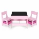 Set de masa cu doua scaune pentru copii Ecotoys ZKC-1B - Roz Set de masa cu doua scaune pentru copii Ecotoys ZKC-1B - Roz