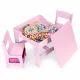 Set de masa cu doua scaune pentru copii Ecotoys ZKC-1B - Roz Set de masa cu doua scaune pentru copii Ecotoys ZKC-1B - Roz