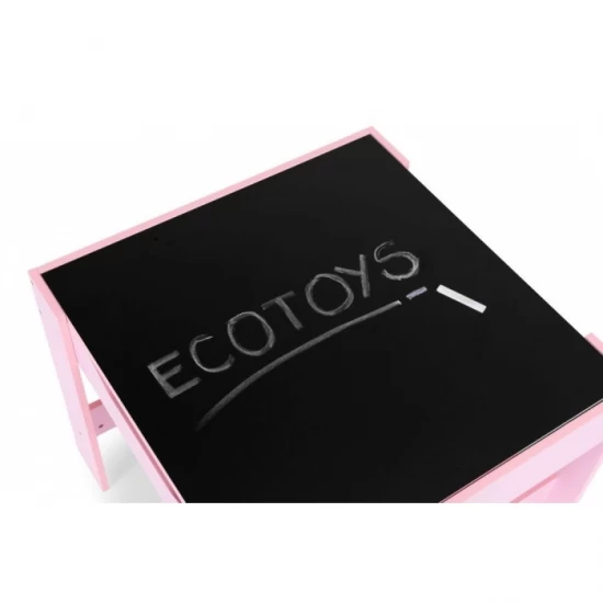 Set de masa cu doua scaune pentru copii Ecotoys ZKC-1B - Roz Set de masa cu doua scaune pentru copii Ecotoys ZKC-1B - Roz