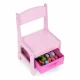 Set de masa cu doua scaune pentru copii Ecotoys ZKC-1B - Roz Set de masa cu doua scaune pentru copii Ecotoys ZKC-1B - Roz