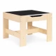 Set de masa cu doua scaune pentru copii Ecotoys ZKC-1C - Natur Set de masa cu doua scaune pentru copii Ecotoys ZKC-1C - Natur