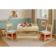 Set de masa cu doua scaune pentru copii Ecotoys ZKC-1C - Natur Set de masa cu doua scaune pentru copii Ecotoys ZKC-1C - Natur