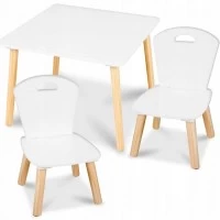 Set de masa cu doua scaune pentru copii Ricokids