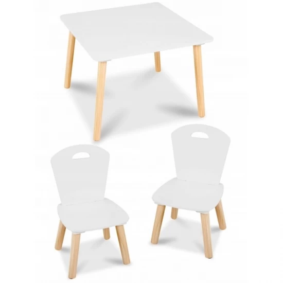 Set de masa cu doua scaune pentru copii Ricokids