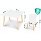 Set de masa cu doua scaune pentru copii Ricokids