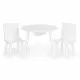 Set de masa cu doua scaune pentru copii si loc de depozitare jucarii Ecotoys WH135 - Alb Set de masa cu doua scaune pentru copii si loc de depozitare jucarii Ecotoys WH135 - Alb