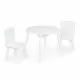 Set de masa cu doua scaune pentru copii si loc de depozitare jucarii Ecotoys WH135 - Alb Set de masa cu doua scaune pentru copii si loc de depozitare jucarii Ecotoys WH135 - Alb