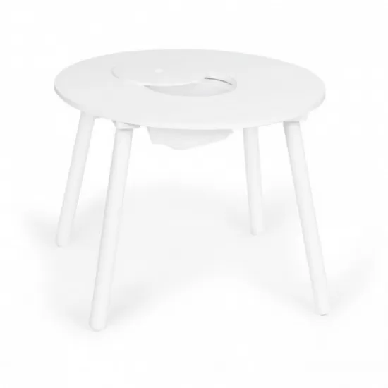 Set de masa cu doua scaune pentru copii si loc de depozitare jucarii Ecotoys WH135 - Alb Set de masa cu doua scaune pentru copii si loc de depozitare jucarii Ecotoys WH135 - Alb