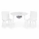 Set de masa cu doua scaune pentru copii si loc de depozitare jucarii Ecotoys WH135 - Alb Set de masa cu doua scaune pentru copii si loc de depozitare jucarii Ecotoys WH135 - Alb