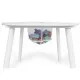 Set de masa cu doua scaune pentru copii si loc de depozitare jucarii Ecotoys WH135 - Alb Set de masa cu doua scaune pentru copii si loc de depozitare jucarii Ecotoys WH135 - Alb