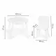 Set de masa cu doua scaune pentru copii si loc de depozitare jucarii Ecotoys WH135 - Alb Set de masa cu doua scaune pentru copii si loc de depozitare jucarii Ecotoys WH135 - Alb
