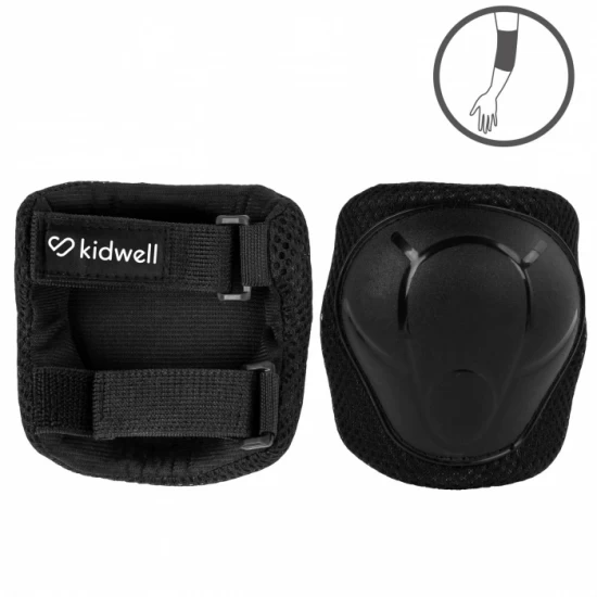 Set de protectie pentru copii, cotiere si genunchiere, marimea S, Kidwell Trix, Black