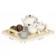 Set de joaca ceai din lemn 17 piese Ecotoys Set de joaca ceai din lemn 17 piese Ecotoys