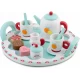 Set de joaca din lemn pentru servit ceaiul Ricokids Turcoaz Set de joaca din lemn pentru servit ceaiul Ricokids Turcoaz