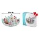 Set de joaca din lemn pentru servit ceaiul Ricokids Turcoaz Set de joaca din lemn pentru servit ceaiul Ricokids Turcoaz