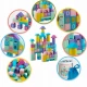 Set educational cu blocuri din lemn, 100 piese, Ricokids Set educational cu blocuri din lemn, 100 piese, Ricokids