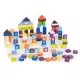 Set educational cu blocuri din lemn, 108 piese, Ecotoys ME434 Set educational cu blocuri din lemn, 108 piese, Ecotoys ME434