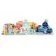 Set educational cu blocuri din lemn si covoras, 121 piese, City Ecotoys MA802 Set educational cu blocuri din lemn si covoras, 121 piese, City Ecotoys MA802