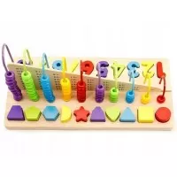 Set educational din lemn Ecotoys MB059