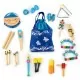Set muzical din lemn cu 16 instrumente Ecotoys
