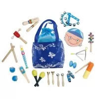 Set muzical din lemn cu 16 instrumente Ecotoys