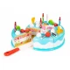 Set tort aniversar cu accesorii, 76 de elemente, Ecotoys