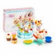 Set tort aniversar cu accesorii, 76 de elemente, Ecotoys