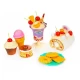 Set tort aniversar cu accesorii, 76 de elemente, Ecotoys