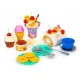 Set tort aniversar cu accesorii, 76 de elemente, Ecotoys