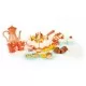 Set tort aniversar cu accesorii, 82 de elemente, Ecotoys HC417716 Set tort aniversar cu accesorii, 82 de elemente, Ecotoys HC417716