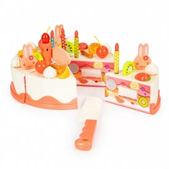 Set tort aniversar cu accesorii, 82 de elemente, Ecotoys HC417716 Set tort aniversar cu accesorii, 82 de elemente, Ecotoys HC417716