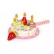 Set tort aniversar si accesorii din lemn, 16 elemente, Ecotoys TL10032 Set tort aniversar si accesorii din lemn, 16 elemente, Ecotoys TL10032
