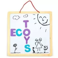 Tabla educationala 3 in 1 cu litere magnetice Ecotoys ESC-W-018A