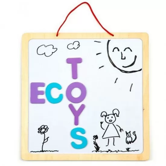 Tabla educationala 3 in 1 cu litere magnetice Ecotoys ESC-W-018A Tabla educationala 3 in 1 cu litere magnetice Ecotoys ESC-W-018A