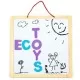 Tabla educationala 3 in 1 cu litere magnetice Ecotoys ESC-W-018A Tabla educationala 3 in 1 cu litere magnetice Ecotoys ESC-W-018A