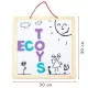 Tabla educationala 3 in 1 cu litere magnetice Ecotoys ESC-W-018A Tabla educationala 3 in 1 cu litere magnetice Ecotoys ESC-W-018A