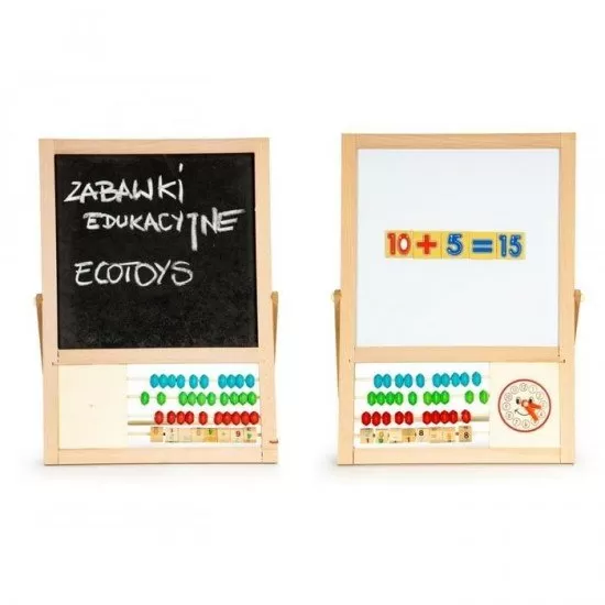 Tabla educationala cu abac si numere Ecotoys MB385 Tabla educationala cu abac si numere Ecotoys MB385