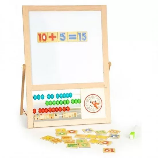 Tabla educationala cu abac si numere Ecotoys MB385 Tabla educationala cu abac si numere Ecotoys MB385