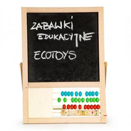 Tabla educationala cu abac si numere Ecotoys MB385 Tabla educationala cu abac si numere Ecotoys MB385