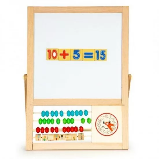 Tabla educationala cu abac si numere Ecotoys MB385 Tabla educationala cu abac si numere Ecotoys MB385