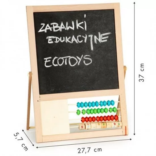 Tabla educationala cu abac si numere Ecotoys MB385 Tabla educationala cu abac si numere Ecotoys MB385