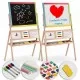 Tabla educationala cu doua fete si accesorii Ricokids RK-801, 113 x 69 x 37 cm, Multicolora Tabla educationala cu doua fete si accesorii Ricokids RK-801, 113 x 69 x 37 cm, Multicolora