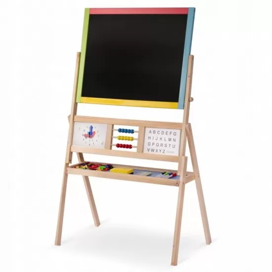Tabla educationala cu doua fete si accesorii Ricokids RK-801, 113 x 69 x 37 cm, Multicolora Tabla educationala cu doua fete si accesorii Ricokids RK-801, 113 x 69 x 37 cm, Multicolora