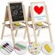 Tabla educationala cu doua fete si accesorii Ricokids RK-803, 66 x 45 x 32 cm, Natur Tabla educationala cu doua fete si accesorii Ricokids RK-803, 66 x 45 x 32 cm, Natur